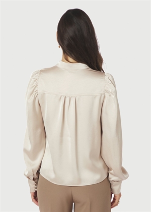Rosslyn heavy sateen bluse Champagne Neo Noir 